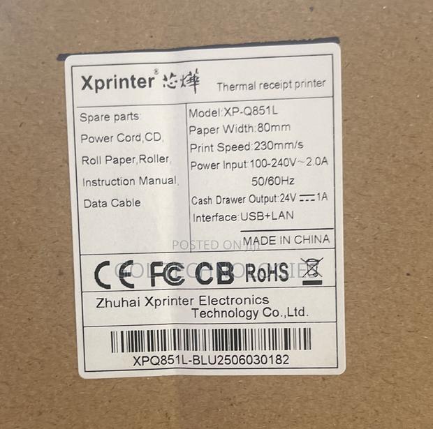 Thermal Receipt Printer Model: Xp-Q851l Paper Width: 80mm Print Speed · Photo 2