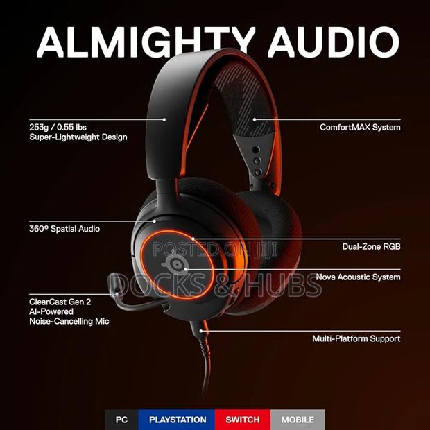Steelseries Arctis Nova 3 - Wired Multi Platform Gaming Headset · Photo 4