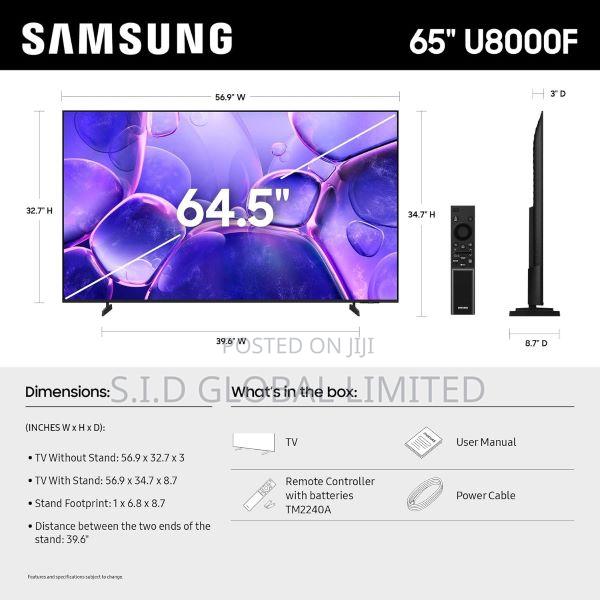 Samsung 65-inch Class Crystal Uhd U8000f 4k Smart Tv 2025 Model · Photo 1