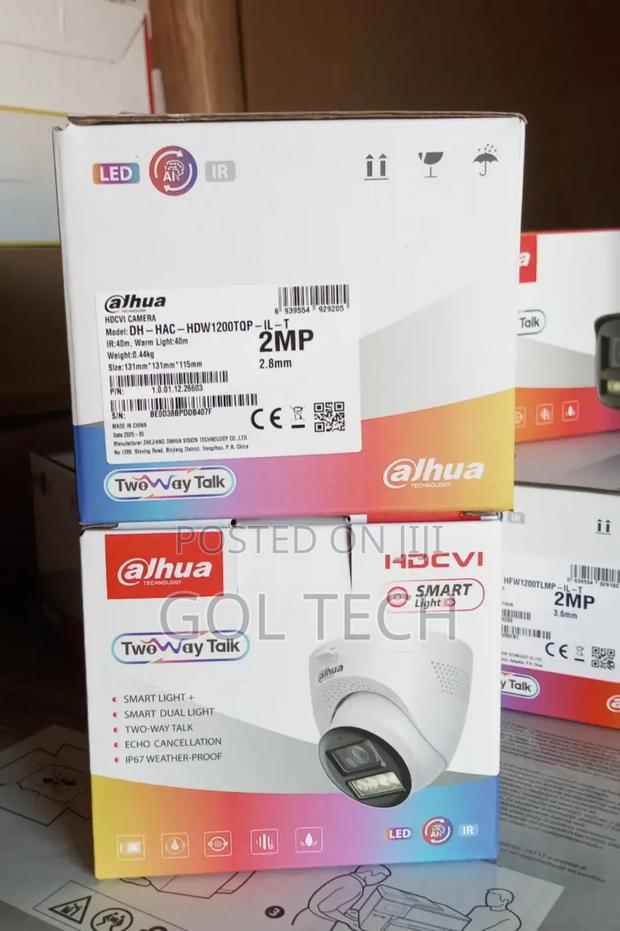 Dahua 2 Way Audio Camera With Smart Light Dh-Hac-Hdw1200tqp-Il-T Dome · Photo 2
