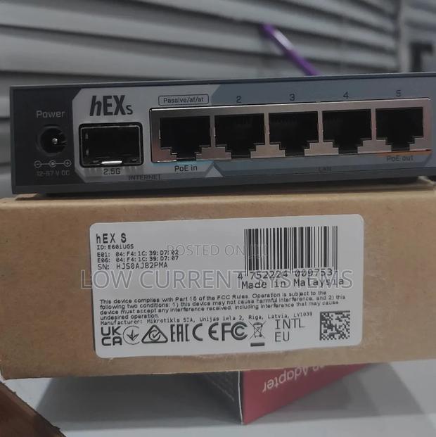 Mikrotik Hex S New 2025 E60iugs Router Board With Sfp 2.5g Hotspot · Photo 2