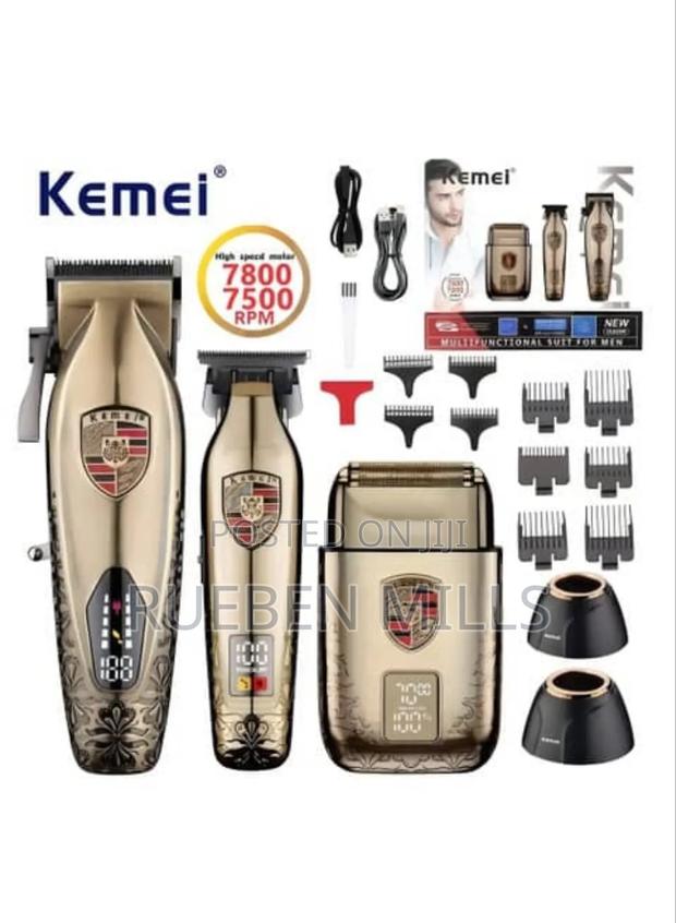 Kemei Km-2360 Three in One 3 in 1 Set Kits Barbering Shaving Machine · Photo 1