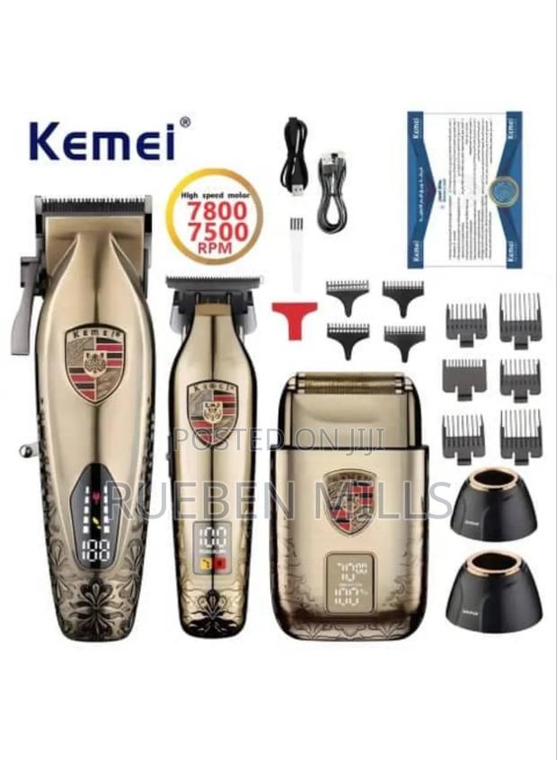 7800rpm High Speed Motor 3 in 1 Barbering Shaving Machine Hair Clipper · Photo 1