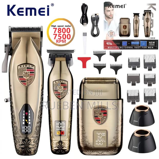 Kemei Km-2360 LCD Hair Clipper Set Full Metal Barbering Machine · Photo 1