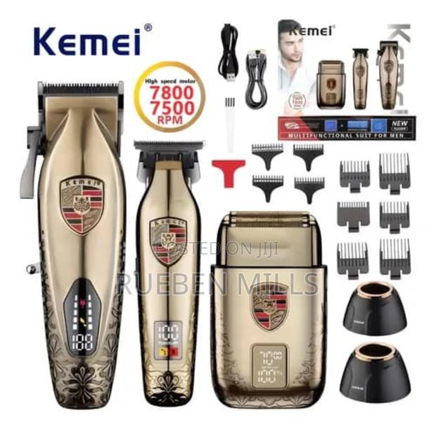 Kemei Km-2360 Hot Sale Three in One Set Electric Barbering Machine · Photo 1