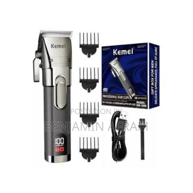 Kemei Rechargeable Cordless Hair Clippers Km-1896 · Photo 1