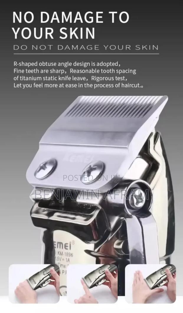Kemei Rechargeable Cordless Hair Clippers Km-1896 · Photo 4
