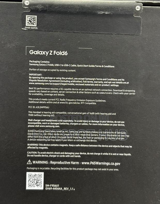 New Samsung Galaxy Z Fold6 256 GB Silver · Photo 3