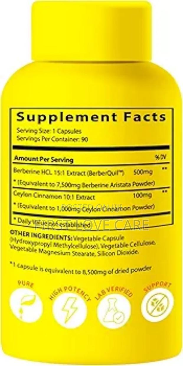 Bioimmune Berberine 15x Potency 8,500mg + Ceylon Cinnamon · Photo 2