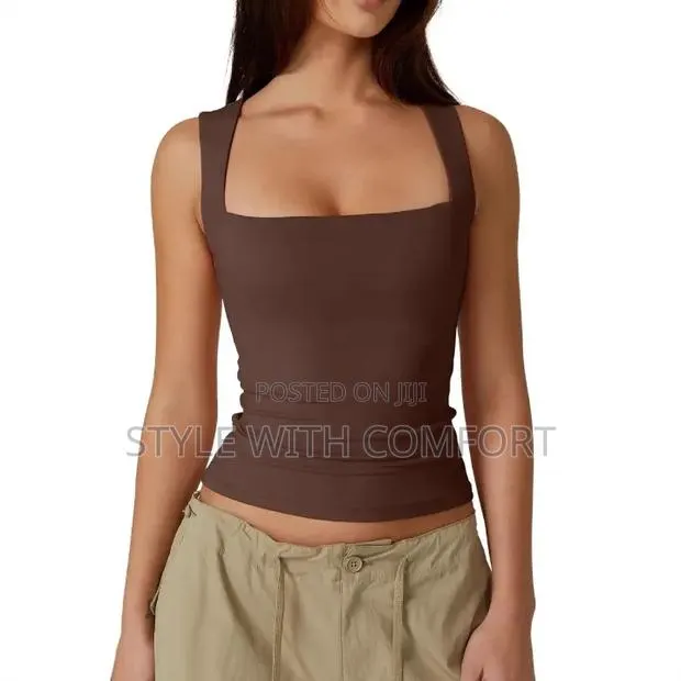 Square Neck Ladies Top. Luxury Fabric. Double Layered. · Photo 6