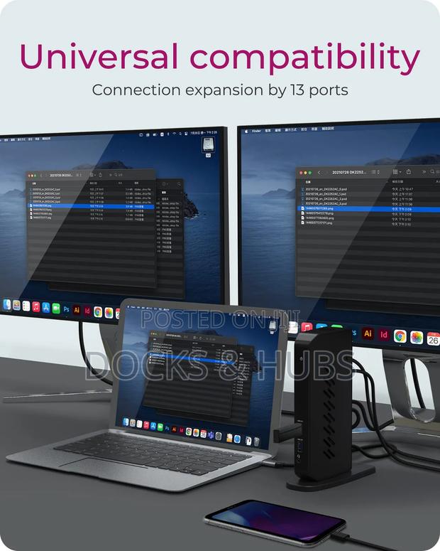 Raidsonic Icy Box Displaylink Docking Station (11-in-1) - Universal · Photo 2