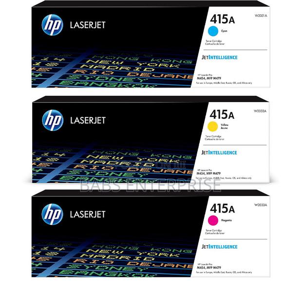 Hp Toner W2031a, W2032a, W2033a (415a) Cyan Yellow Magenta · Photo 1