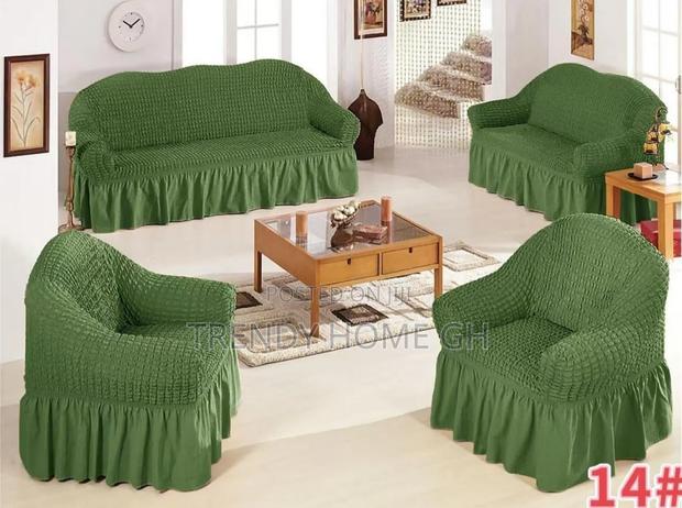 Turkish Stylish Stretchable Jacquard Sofa Covers Set Seater 3,2,1,1 · Photo 4