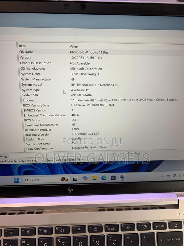 Laptop HP EliteBook 840 G8 16GB Intel Core i7 SSD 256GB · Photo 6