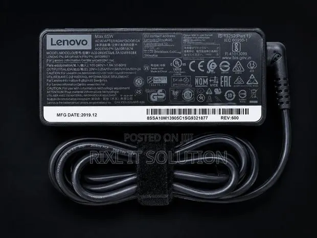 Original Lenovo 65W USB-C Laptop Charger for ThinkPad Models FastPower · Photo 1