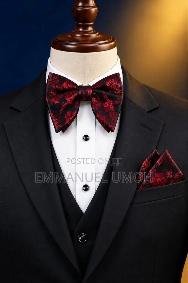Exquisite Bow Tie Set With Pocket Square · Photo 1