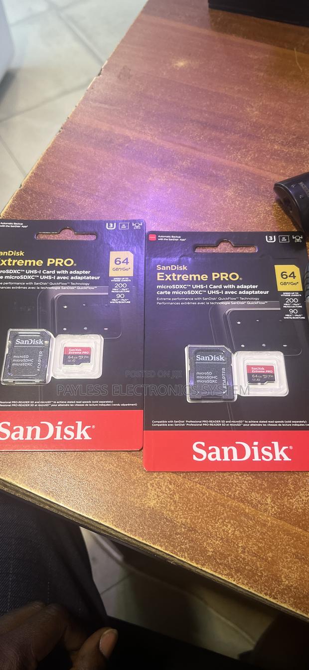 Sandisk Extreme Pro Memory Card 64gb · Photo 1