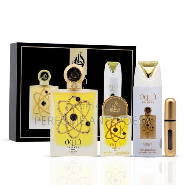 Tharwah Gold Gift Set ( Lattafa Perfume Gift Set) · Photo 1
