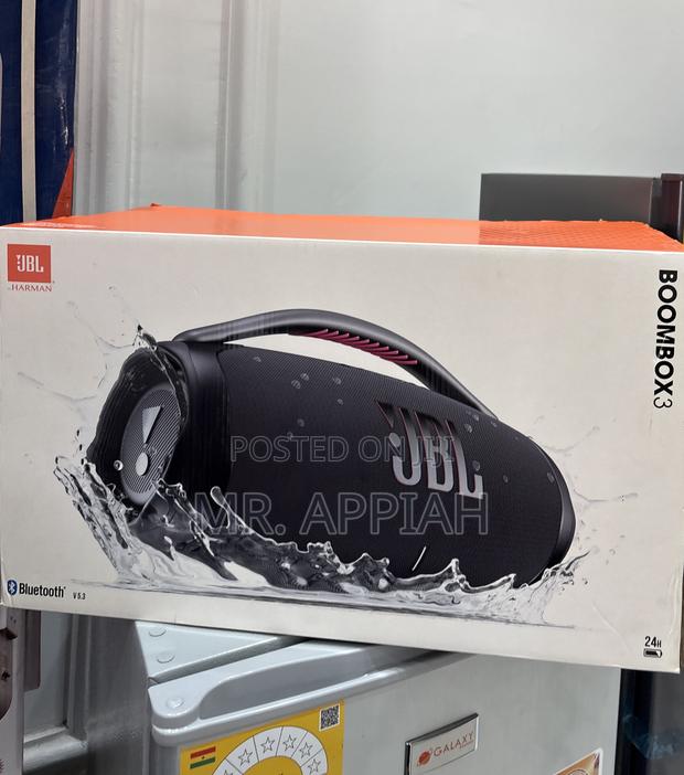 New JBL Boombox 3 Black Portable Bluetooth Speaker With Massive Sound. · Photo 1