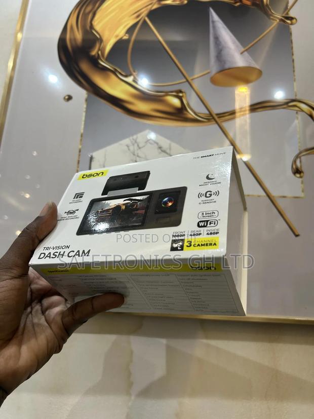 Smart Tr-Vision Black Bson Dash Cam Premium __ · Photo 1