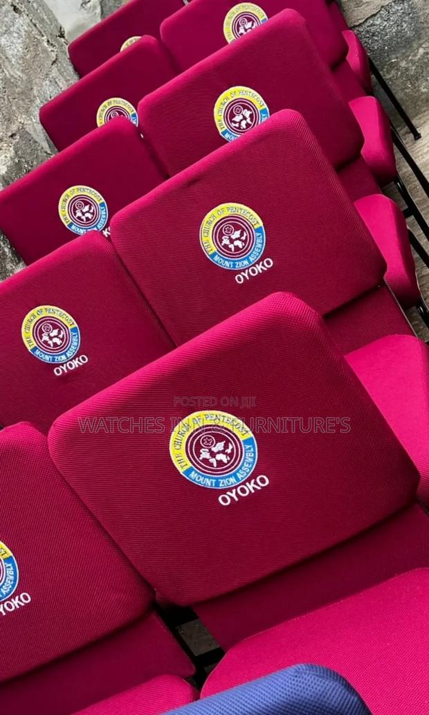 Quality Embroidery Customized Auditorium/ Church Chair · Photo 2
