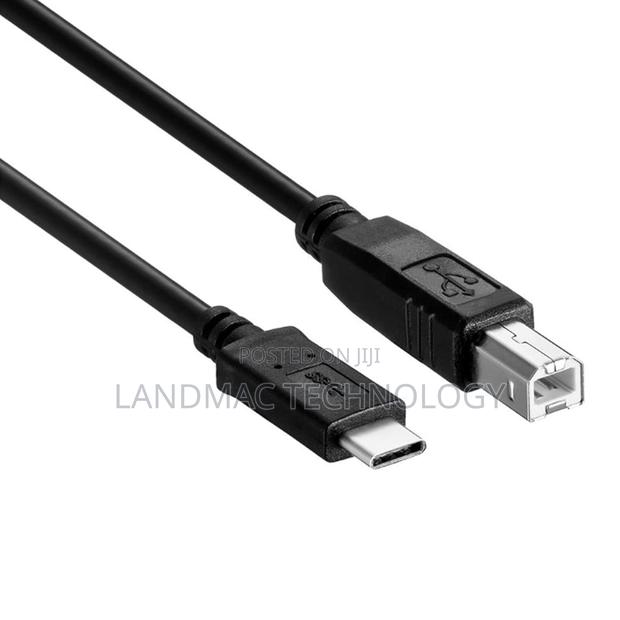 Usb-B to Usb-C Cable – 2m High-Speed Printer Transfer · Photo 1