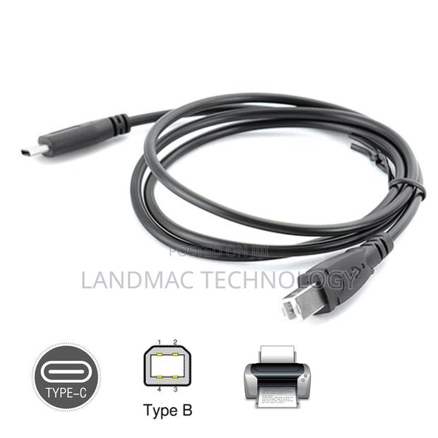 Usb-B to Usb-C Cable – 2m High-Speed Printer Transfer · Photo 3