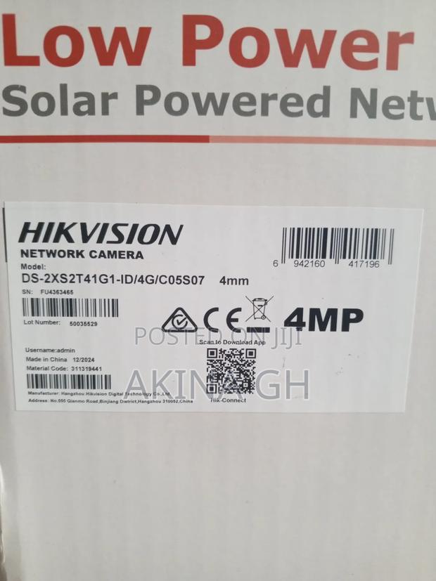Hikvision 4mp Bullet Solar Network Camera Ds-2xs2t41g1-Id/4g · Photo 2