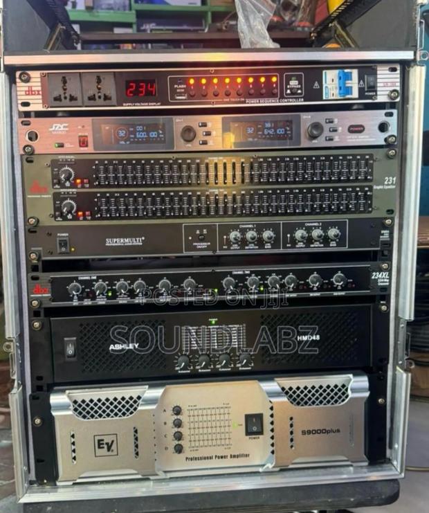 Solid Amplifier Rack Set for Professional Speaker Set · Photo 1