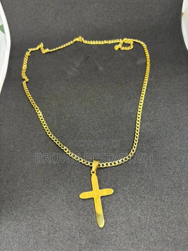 Glossy Cross Necklace ( Available in Silver or Gold) · Photo 3