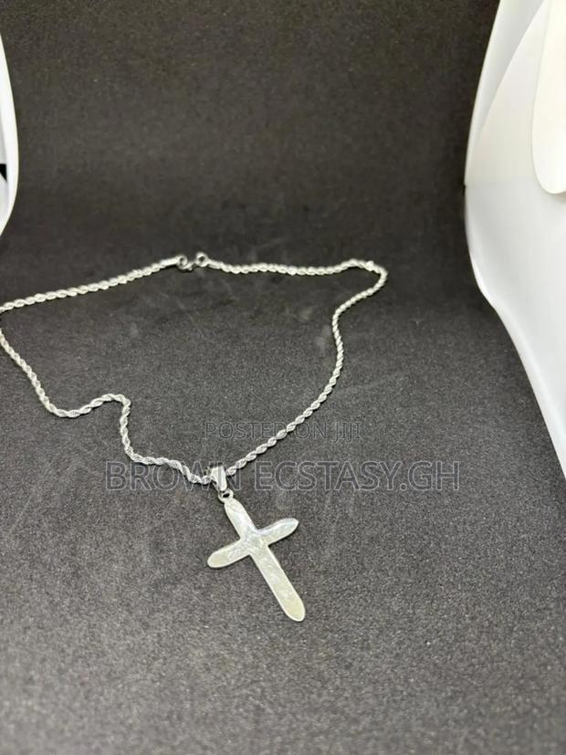 Glossy Cross Necklace ( Available in Silver or Gold) · Photo 4