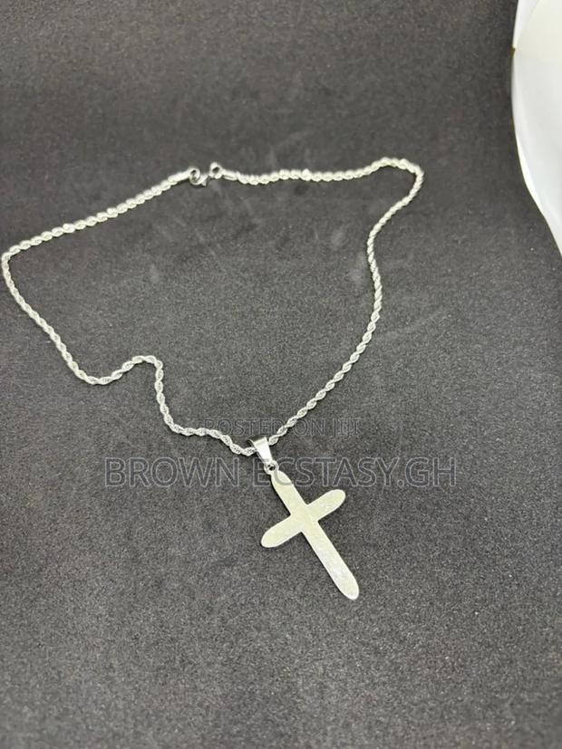 Glossy Cross Necklace ( Available in Silver or Gold) · Photo 5
