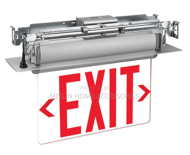 Recessed Mount Edge Lit Led Exit Sign · Photo 1