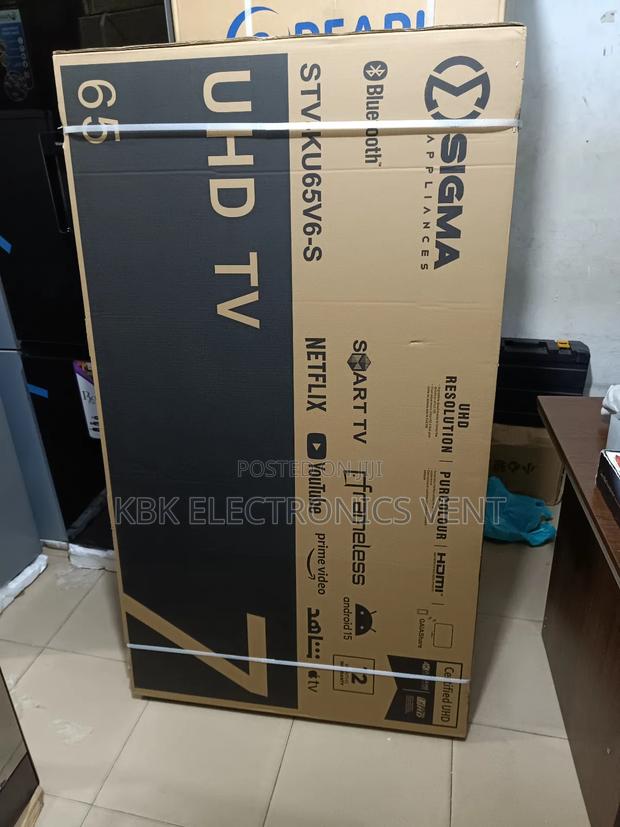 Sigma 65" Flameless Smart Uhd +Bluetooth Led Tv · Photo 1