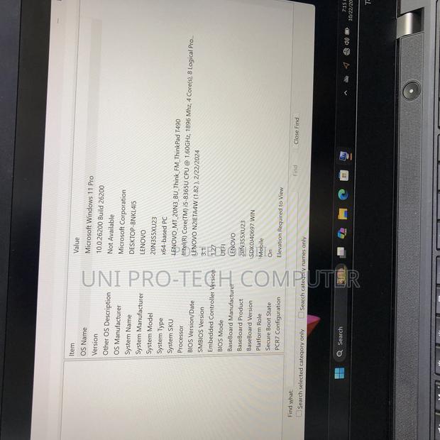 Laptop Lenovo ThinkPad T490s 16GB Intel Core i5 SSD 256GB · Photo 8
