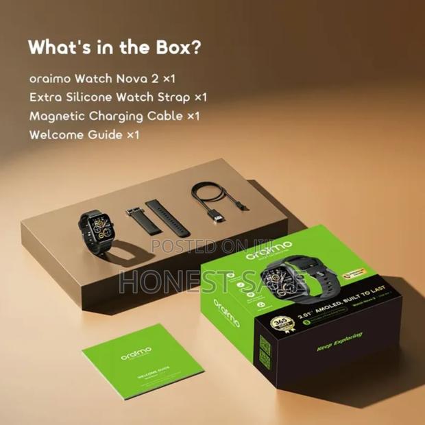 Oraimo Watch Nova 2 2.01" Amoled Ip68 Curved Touchscreen Smart Watch · Photo 2