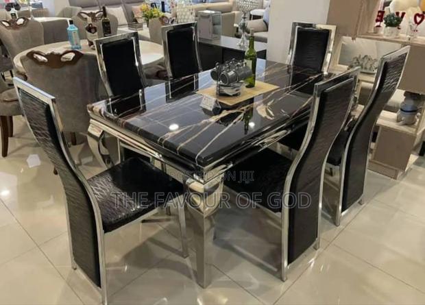An Ornate Dining Set Marble ,6seater · Photo 1