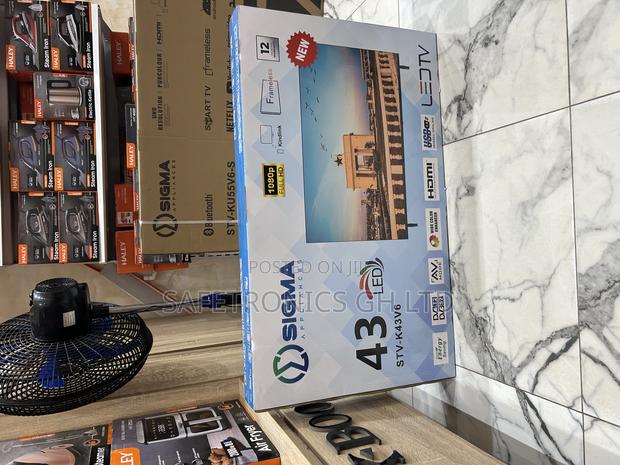 Secured New Sigma (Sig-K43v6) Full Hd Led Bright Screen 43 Inch Tv · Photo 1
