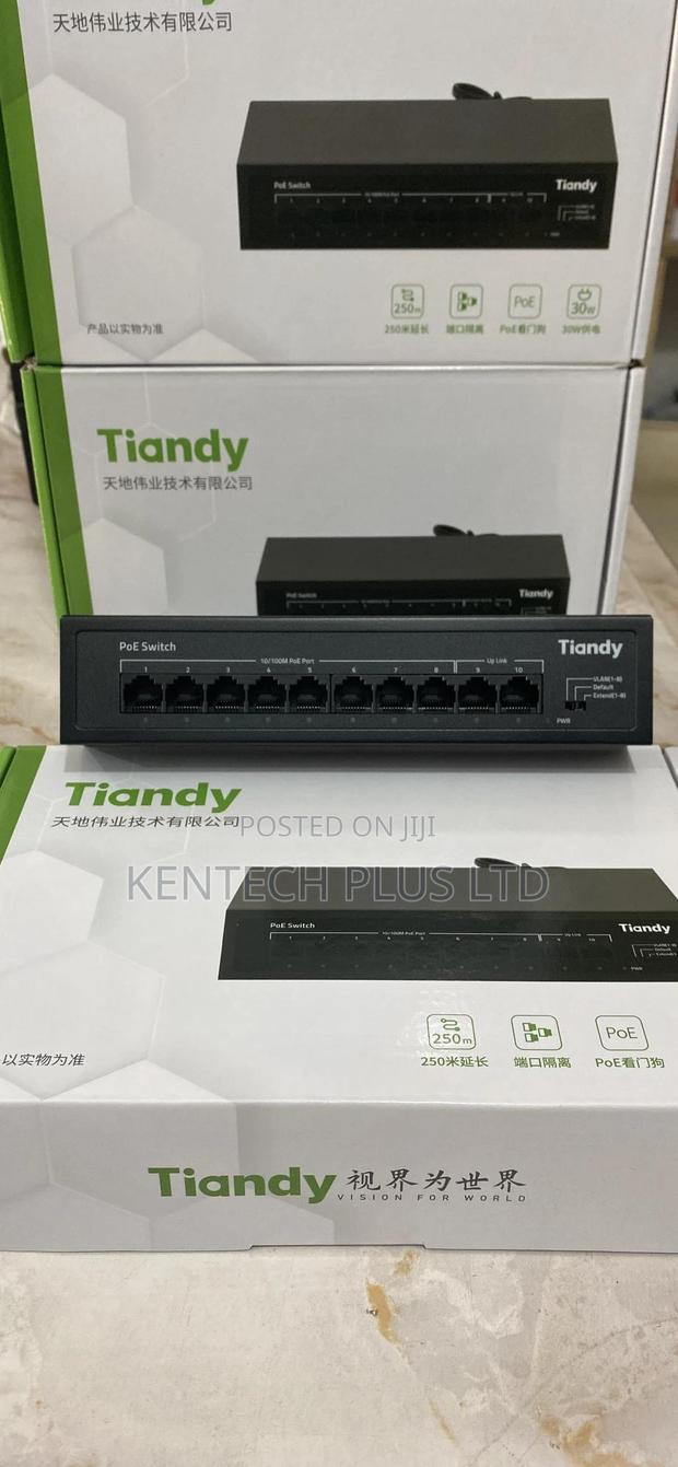 8port Original Tiandy Poe Switch · Photo 1