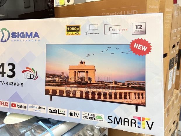 Sealed in Box Sigma Sig-K43v6-S 43 Inch FHD Smart Android Tv · Photo 1