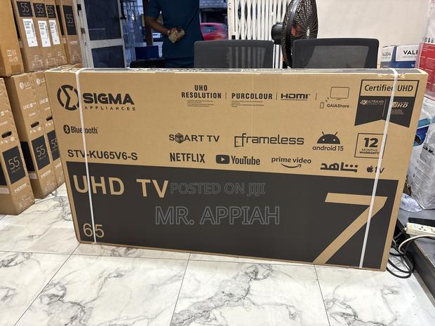Quality Yet Affordable Sigma Sig-Ku65v6-S 65” Uhd Android Tv · Photo 1