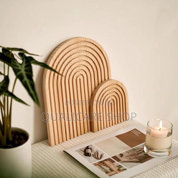 Boho Wooden Rainbow Arch Tray / Decorative Board -1 Large, 1 Small · Photo 2