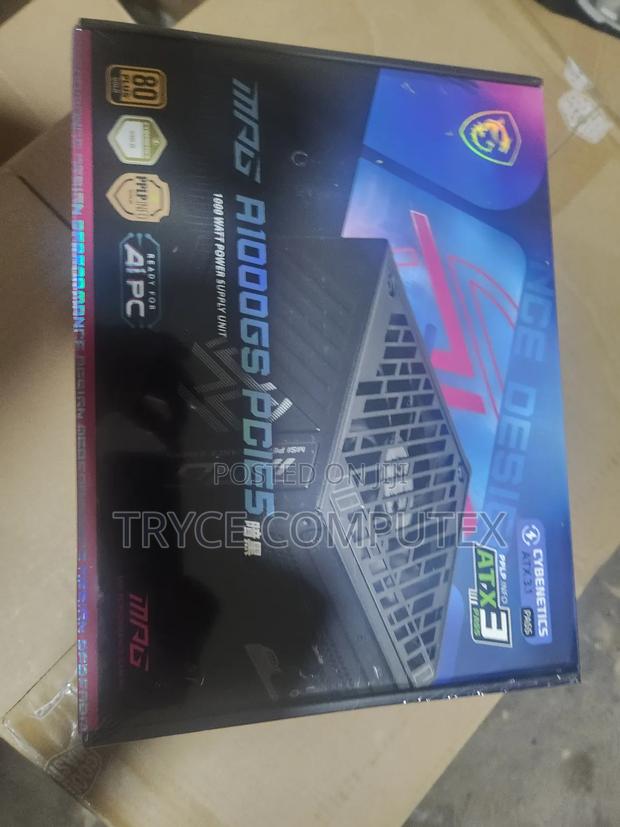 Msi MPG A1000gs Modular Gaming 1000w Power Supply Dual 12v-2x6 Cables · Photo 2
