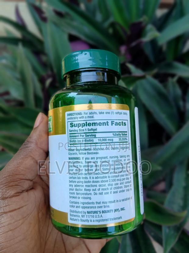 Biotin 10,000 Mcg(250 Softgels) · Photo 2