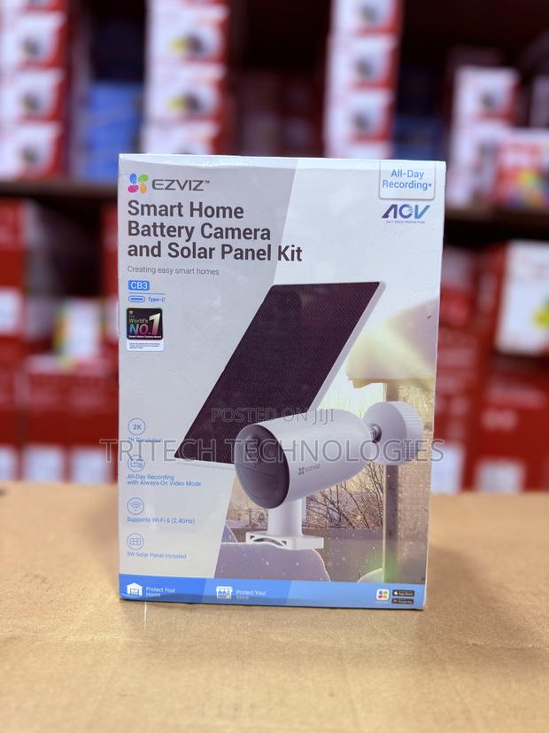Ezviz Cb3 Outdoor Wi-Fi Camera With Solar Panel Standalone · Photo 1