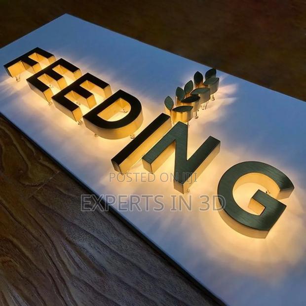 Backlit 3d Signage