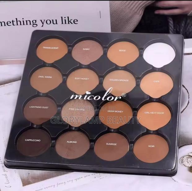 Micolor 16-color Contour Highlight Powder Palette With Cosmetic Brush · Photo 2