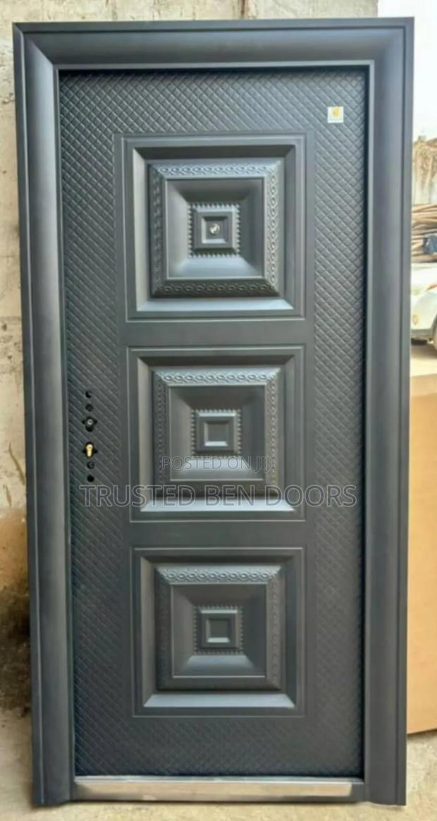 All Black Paladin Turkey Single Security Smooth Door [More Designs] · Photo 1