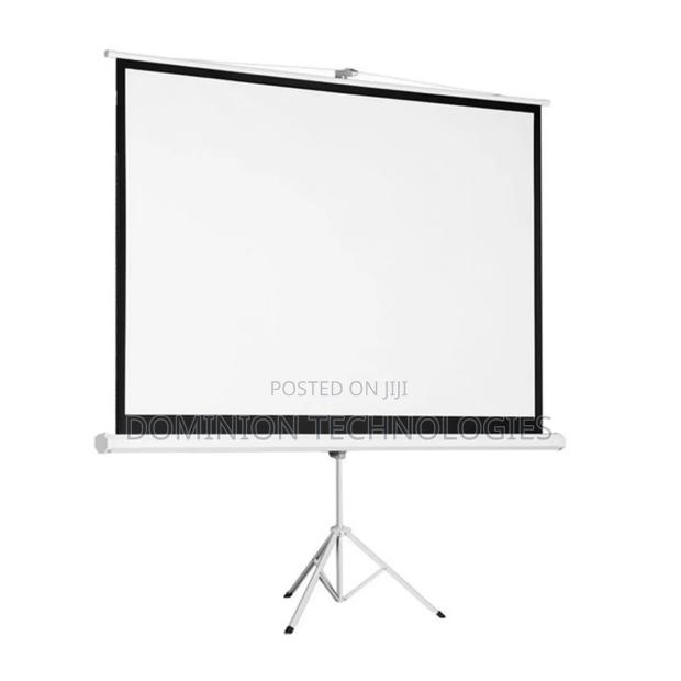 200cm / 79" / 6.6 Feet Top Edge Tripod Projector Screen · Photo 1