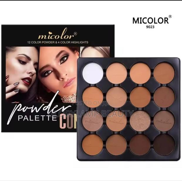 Micolor 16-color Contour Highlight Powder Palette With Cosmetic Brush · Photo 5